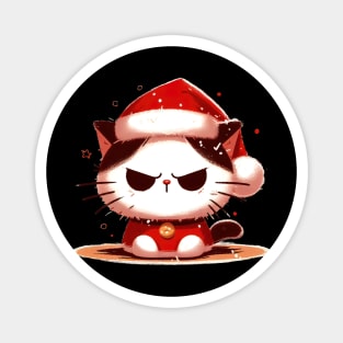 Grumpy christmas cat Magnet